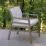 Кресло для сада Nardi Aria Fit 40330.00.136 Bianco/Grigio Sunbrella