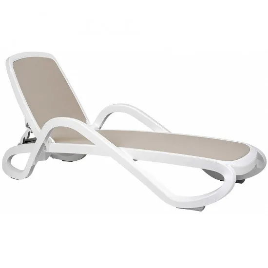 Шезлонг Nardi Alfa 40416.00.124 Bianco/Tortora