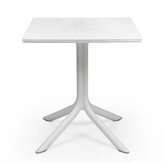 Masă de grădină Nardi Clip 80 40082.00.000, Bianco