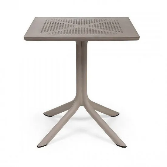 Стол садовый Nardi Clip 80, 80x80 см, Tortora