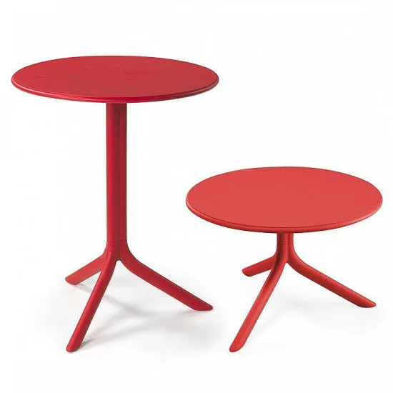 Masă de grădină Nardi Spritz, Ø60 cm, Rosso
