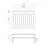 Set mobilier aluminiu Nardi Bianco Argintiu