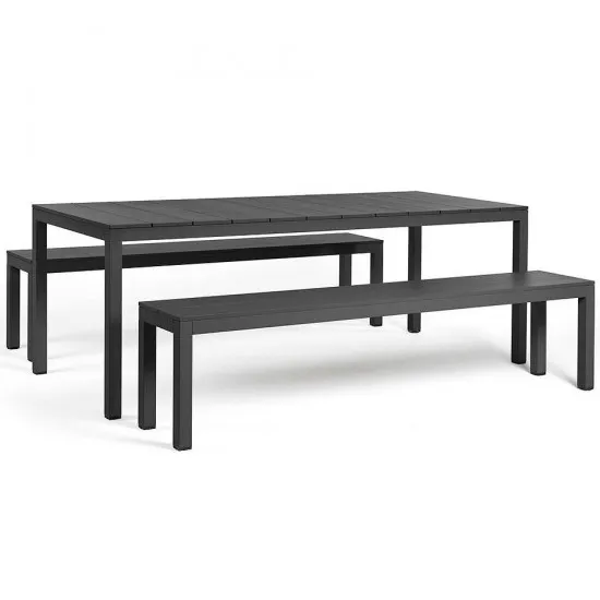 Set mobilier aluminiu Nardi Rio Antracit