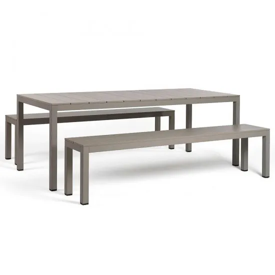 Set mobilier aluminiu Nardi Rio Tortora Maro