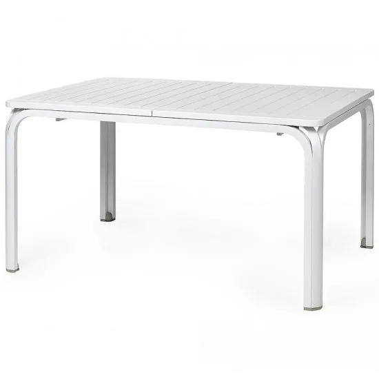 Стол садовый Nardi Alloro 140 Extensible, 140x100 см, Bianco