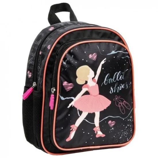 Rucsac pentru copii Derform Ballerina PL11BL11 Negru/Roz