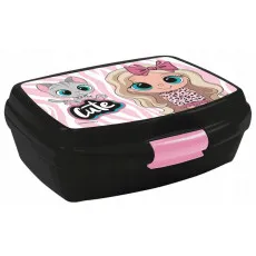 LunchBox Derform Best Friends Cute SBF10 Negru/Roz