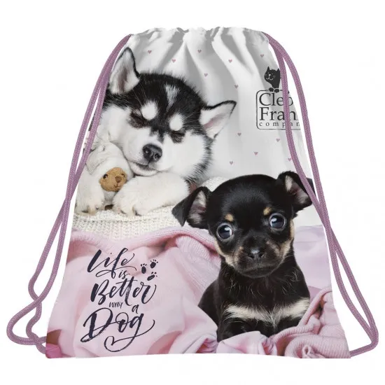 Sac pentru încălțăminte Derform Cleo & Frank WOCF38 Roz/Sur