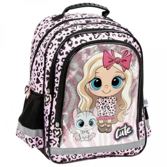 Rucsac şcolar Derform Best Friends Cute Pink (TEMBBF10)