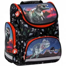 Рюкзак школьный Derform Dinosaurs Black/Red (TEMBDN17)