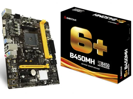 Плата материнская BIOSTAR BS B450MH (AM4/AMD B450)