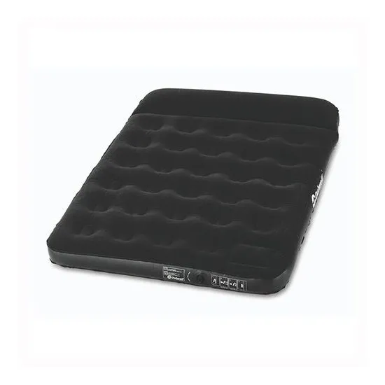 Туристический коврик Outwell Flock Classic Double w/pillow and pump, black