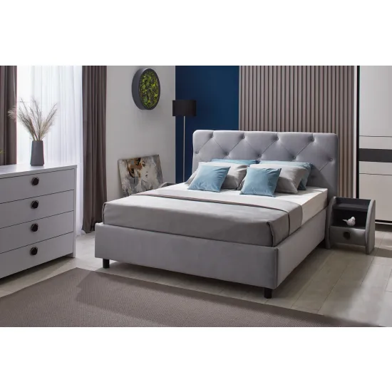 Спальный гарнитур Ambianta Cristal 1.8x2m, Серый