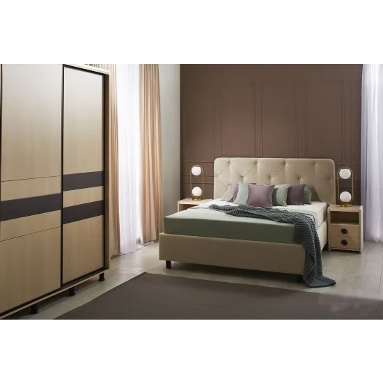 Спальный гарнитур Ambianta Cristal 1.6x2m/1.6m, Cremona