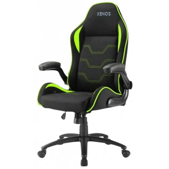 Fotoliu de gaming Xenos Neron, Black / Green