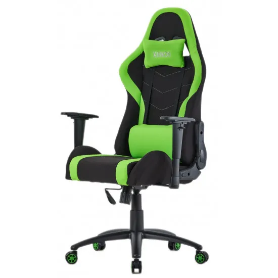 Fotoliu de gaming Xenos Nox, Black / Green