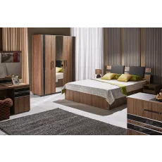 Спальный гарнитур Ambianta Fenix (кровать 1,6м), Орех Спальный гарнитур Ambianta Fenix (кровать 1,6м), Орех