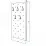 Cuier de perete ML-Mobila №4 Grey 54