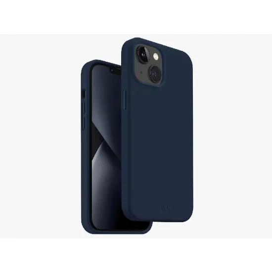 Чехол Uniq Liquid Silicone Lino Marine для Apple iPhone 14, Blue