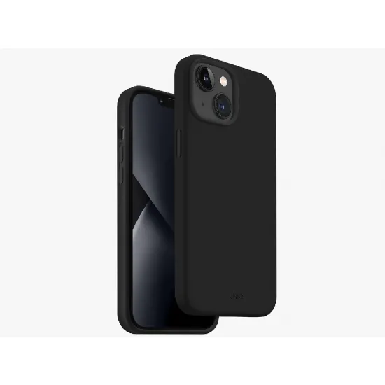 Husă Uniq Liquid Silicone Lino Midnight pentru Apple iPhone 14, Black