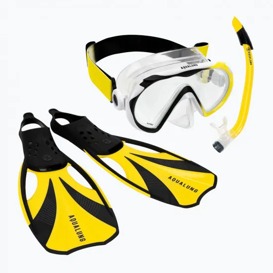 Set pentru înot Aqualung Compass SR4110107XL XL Black/Yellow