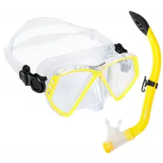 Mască cu tub Aqualung Cub Combo SC3990007 Transparent/Yellow
