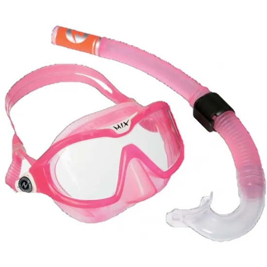 Mască cu tub Aqualung MIX A SC4250209S S Pink White