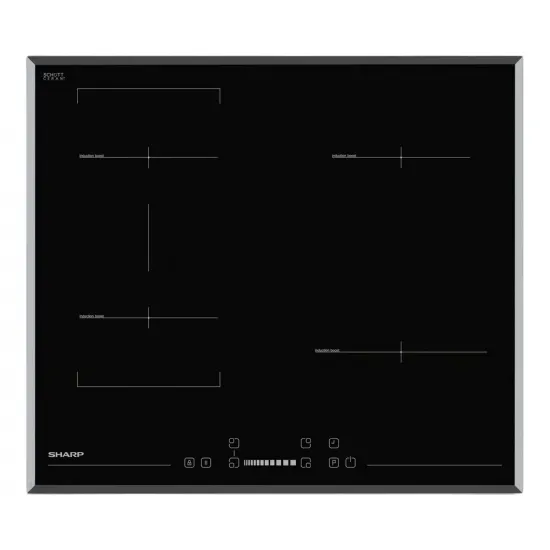 Plită cu inducţie Sharp KH-6I27CS0I-EU Black