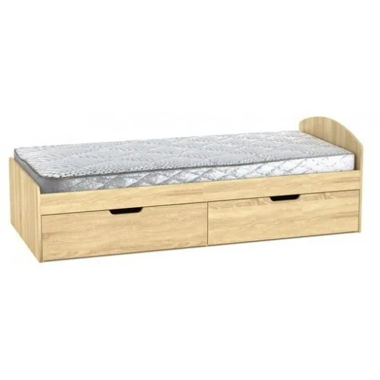 Детская кровать Kompanit 90+2, 90 x 200 см, Дуб Сонома