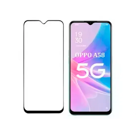 Sticlă de protecție Helmet Diamond Glass 5D Black pentru Oppo A58