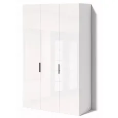 Dulap Fabrik Home Hardy 3 uși, 135x55x220 cm, White Glossy