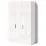Dulap FabrikHome Hardy (135x220) 3 uși, White Glossy