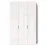 Dulap FabrikHome Hardy (135x220) 3 uși, White Glossy