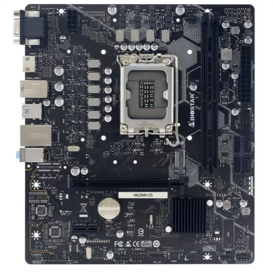 Ð?аÑ?еÑ?инÑÐºÐ°Ñ Ð¿Ð»Ð°Ñ?а Biostar H610MH D5 (LGA1700/Intel H610)