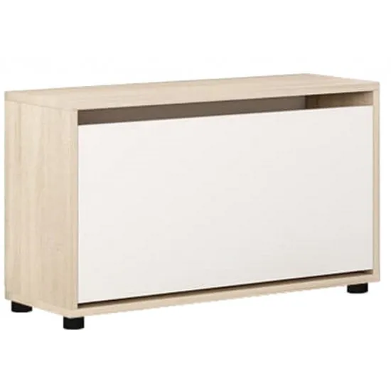 Обувница Mobildor Leo Slim 60 с одной дверцей, Sonoma/White