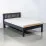 Кровать Mobicasa Hercules (90 x 200 см), графит/антик