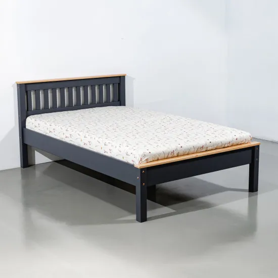 Кровать Mobicasa Hercules (120 x 200 см), графит/антик