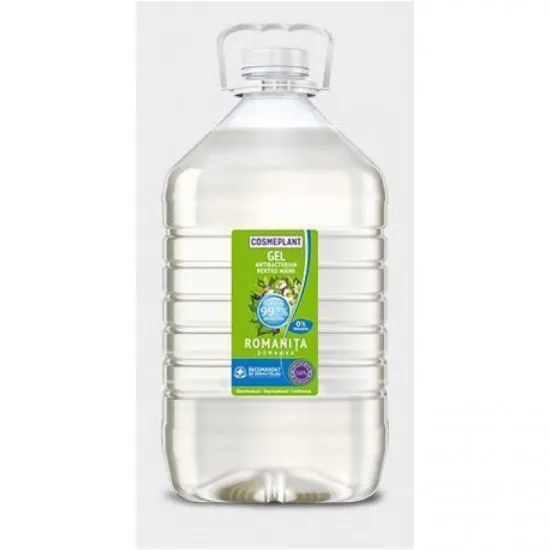 Gel antibacterian pentru mîini cu romaniÈ?Ä? 5L, Viorica Cosmetic