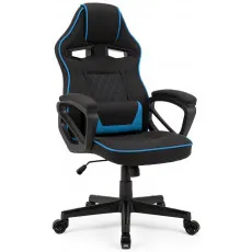 Fotoliu de gaming SENSE7 Knight Fabric, Black/Blue