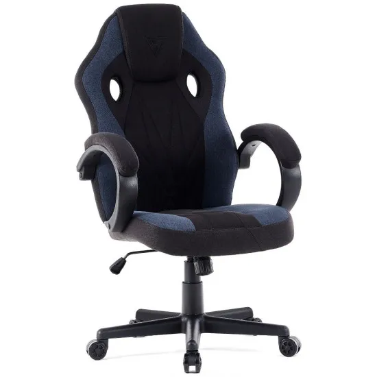 Кресло геймерское SENSE7 Prism Fabric, Black/Blue