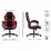 Fotoliu de gaming SENSE7 Prism Fabric, Black / Red