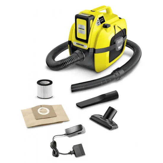Aspirator Karcher WD 1 Compact Battery 1.198-300.0, Yellow/Black