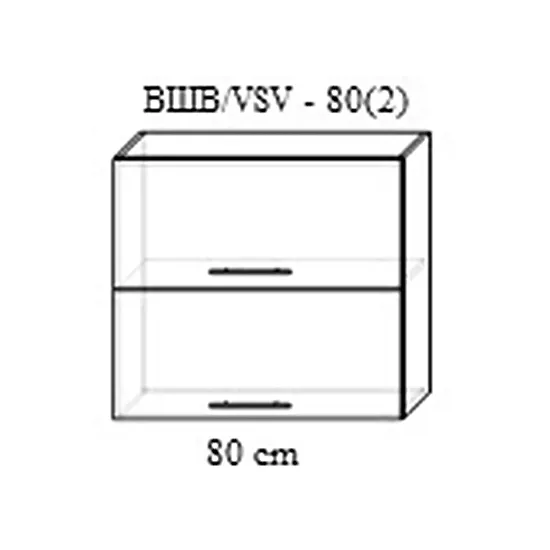 Modul superior Bafimob ВШВ-80(2) MDF (pelicula), Polar