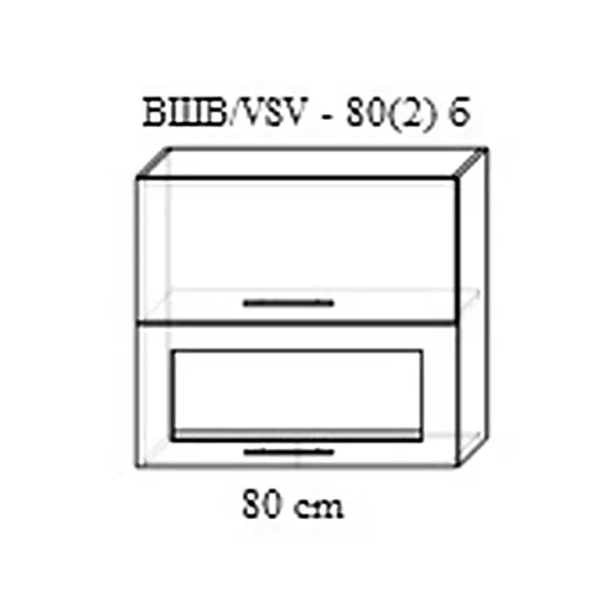 Modul superior Bafimob ВШВ-80(2)b MDF (pelicula), Polar