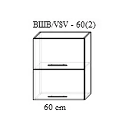 Modul superior Bafimob ВШВ-60(2) MDF (pelicula), Polar