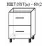 Modul inferior Bafimob НШТ(м)-60(2) Blum (Tandenbox Antaro) MDF (pelicula), Polar