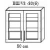 Верхний кухонный шкаф Bafimob ВШ-80б МДФ (плёнка), Дуб Конкордия