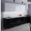 Bucatarie Bafimob Blum 2.4 m (MDF High Gloss), Alb/Negru