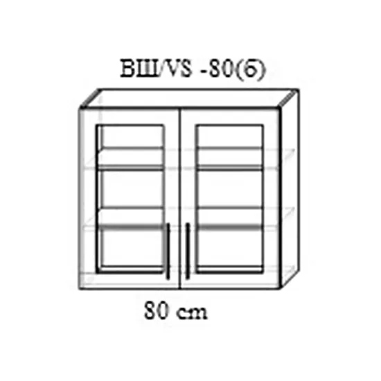 Modul superior Bafimob Ð?Ш-80б MDF (High Gloss), Alb