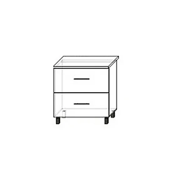 Modul inferior Bafimob ÐШÐ?а-80(2) Garis MDF (High Gloss), Alb